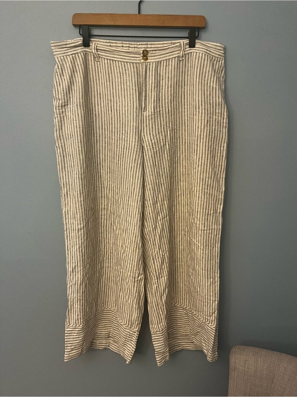 J. Jill Wide Leg Linen Blend Pants